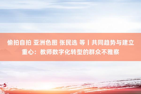 偷拍自拍 亚洲色图 张民选 等丨共同趋势与建立重心：教师数字化转型的群众不雅察